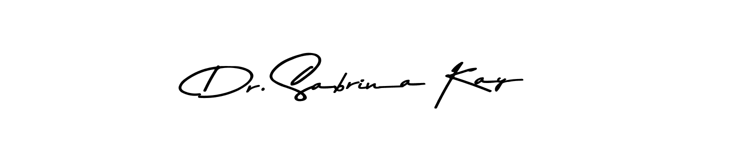 Design your own signature with our free online signature maker. With this signature software, you can create a handwritten (Asem Kandis PERSONAL USE) signature for name Dr. Sabrina Kay. Dr. Sabrina Kay signature style 9 images and pictures png