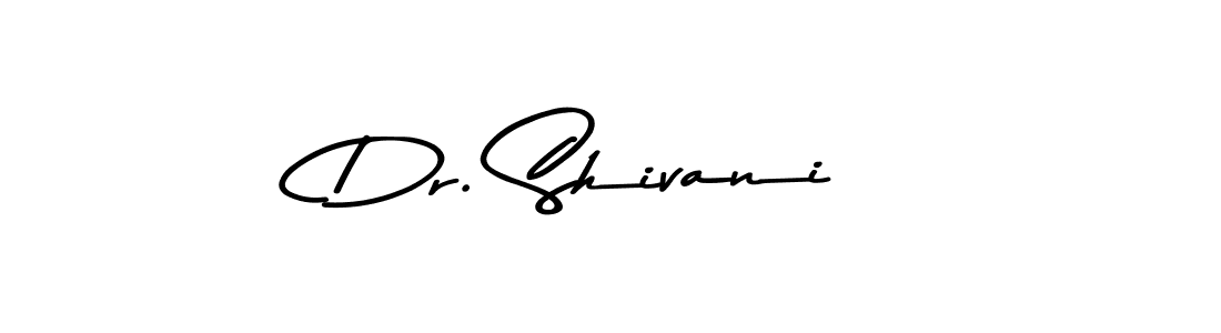 How to make Dr. Shivani name signature. Use Asem Kandis PERSONAL USE style for creating short signs online. This is the latest handwritten sign. Dr. Shivani signature style 9 images and pictures png