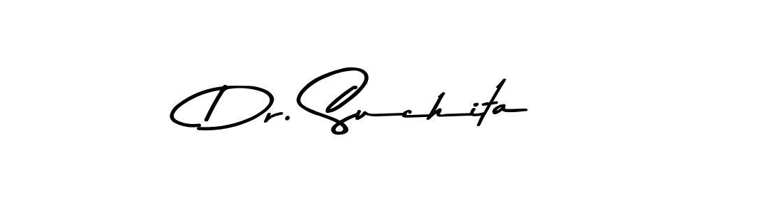 Design your own signature with our free online signature maker. With this signature software, you can create a handwritten (Asem Kandis PERSONAL USE) signature for name Dr. Suchita. Dr. Suchita signature style 9 images and pictures png