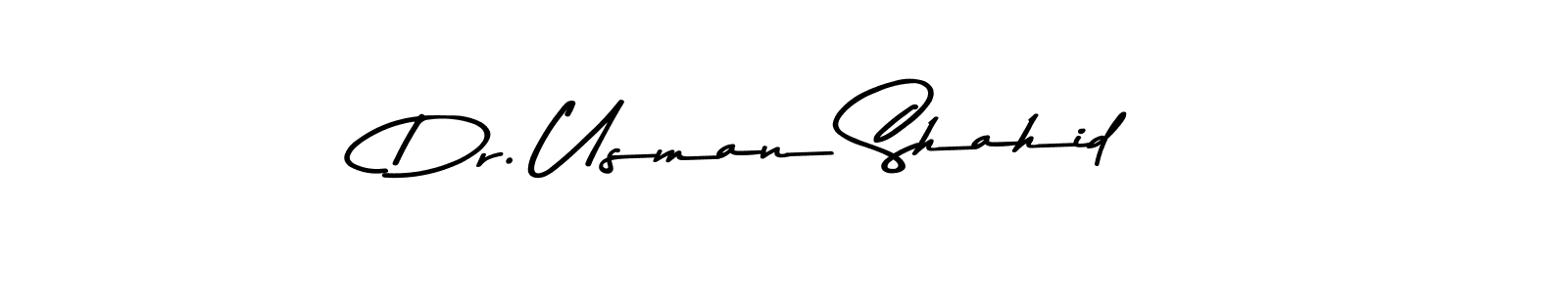 Dr. Usman Shahid stylish signature style. Best Handwritten Sign (Asem Kandis PERSONAL USE) for my name. Handwritten Signature Collection Ideas for my name Dr. Usman Shahid. Dr. Usman Shahid signature style 9 images and pictures png