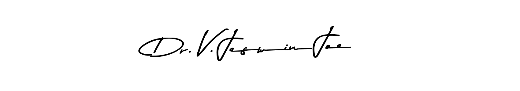 Here are the top 10 professional signature styles for the name Dr. V. Jeswin Joe. These are the best autograph styles you can use for your name. Dr. V. Jeswin Joe signature style 9 images and pictures png