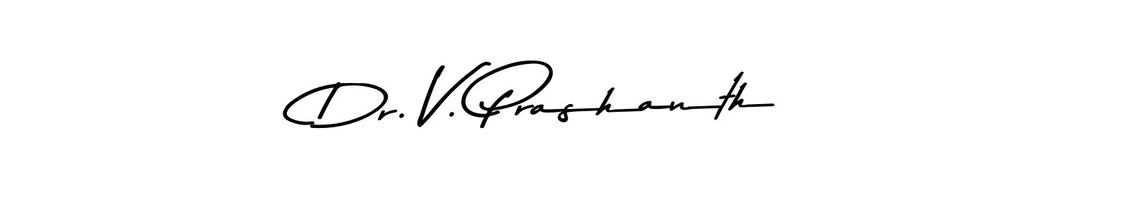 The best way (Asem Kandis PERSONAL USE) to make a short signature is to pick only two or three words in your name. The name Dr. V. Prashanth include a total of six letters. For converting this name. Dr. V. Prashanth signature style 9 images and pictures png