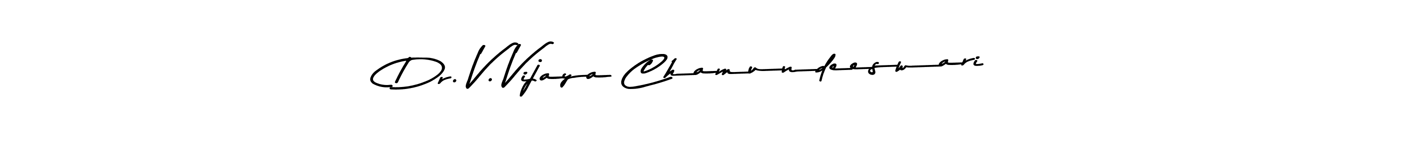 Use a signature maker to create a handwritten signature online. With this signature software, you can design (Asem Kandis PERSONAL USE) your own signature for name Dr. V. Vijaya Chamundeeswari. Dr. V. Vijaya Chamundeeswari signature style 9 images and pictures png