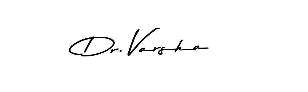 Design your own signature with our free online signature maker. With this signature software, you can create a handwritten (Asem Kandis PERSONAL USE) signature for name Dr. Varsha. Dr. Varsha signature style 9 images and pictures png