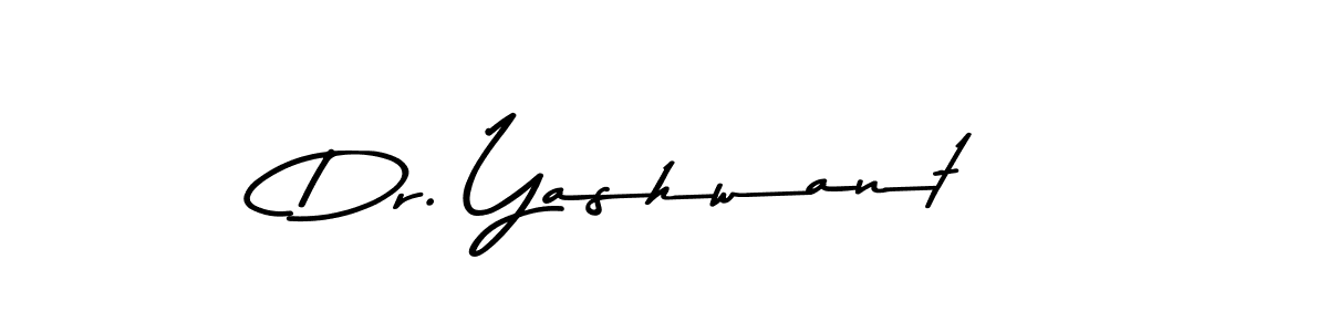 Create a beautiful signature design for name Dr. Yashwant. With this signature (Asem Kandis PERSONAL USE) fonts, you can make a handwritten signature for free. Dr. Yashwant signature style 9 images and pictures png