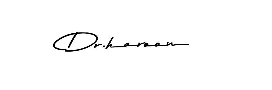 Make a beautiful signature design for name Dr.haroon. Use this online signature maker to create a handwritten signature for free. Dr.haroon signature style 9 images and pictures png