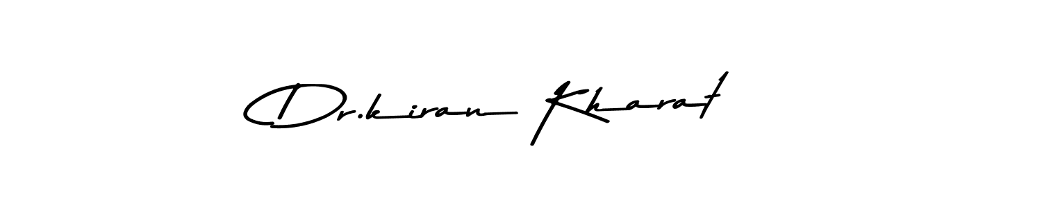 Use a signature maker to create a handwritten signature online. With this signature software, you can design (Asem Kandis PERSONAL USE) your own signature for name Dr.kiran Kharat. Dr.kiran Kharat signature style 9 images and pictures png