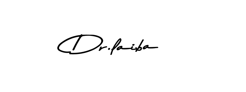 How to make Dr.laiba name signature. Use Asem Kandis PERSONAL USE style for creating short signs online. This is the latest handwritten sign. Dr.laiba signature style 9 images and pictures png
