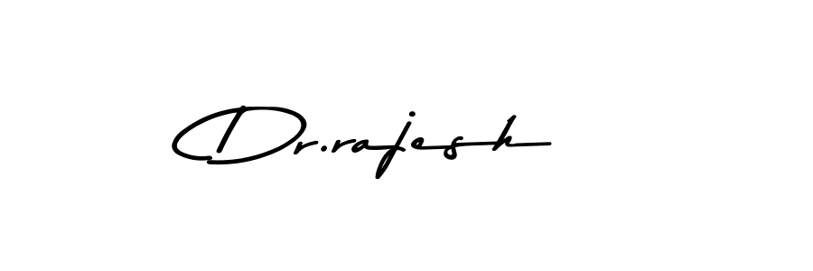 Create a beautiful signature design for name Dr.rajesh. With this signature (Asem Kandis PERSONAL USE) fonts, you can make a handwritten signature for free. Dr.rajesh signature style 9 images and pictures png