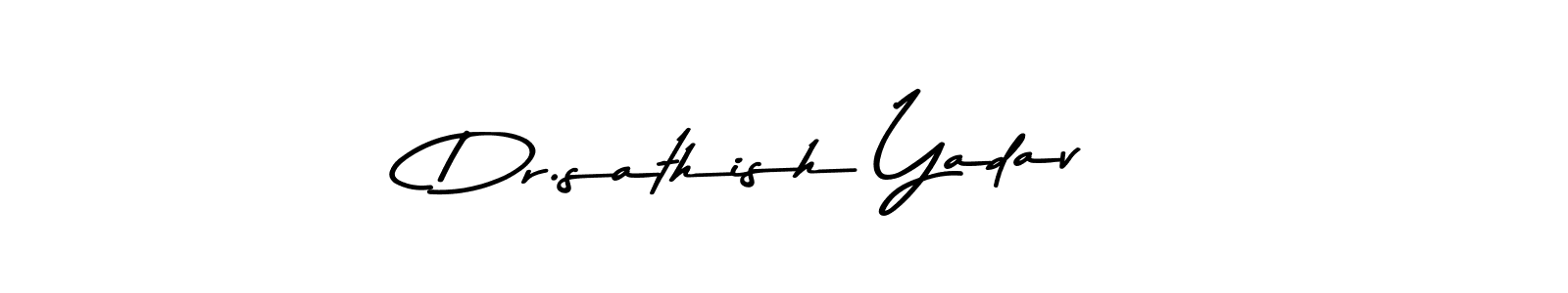 Dr.sathish Yadav stylish signature style. Best Handwritten Sign (Asem Kandis PERSONAL USE) for my name. Handwritten Signature Collection Ideas for my name Dr.sathish Yadav. Dr.sathish Yadav signature style 9 images and pictures png