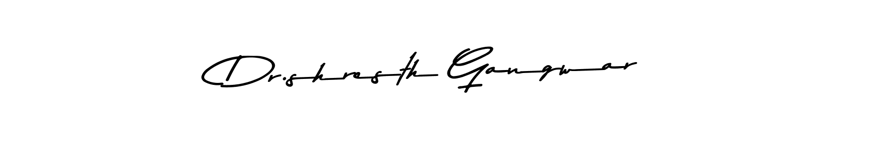 Design your own signature with our free online signature maker. With this signature software, you can create a handwritten (Asem Kandis PERSONAL USE) signature for name Dr.shresth Gangwar. Dr.shresth Gangwar signature style 9 images and pictures png
