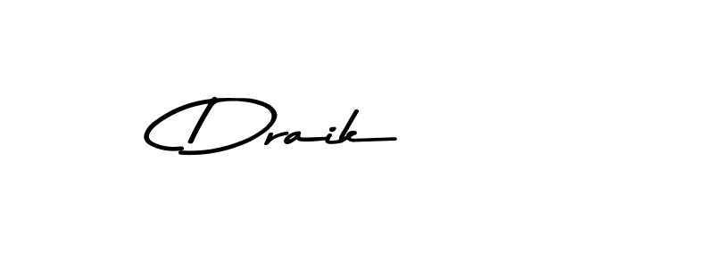 The best way (Asem Kandis PERSONAL USE) to make a short signature is to pick only two or three words in your name. The name Draik    include a total of six letters. For converting this name. Draik    signature style 9 images and pictures png