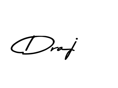 Make a beautiful signature design for name Draj. With this signature (Asem Kandis PERSONAL USE) style, you can create a handwritten signature for free. Draj signature style 9 images and pictures png