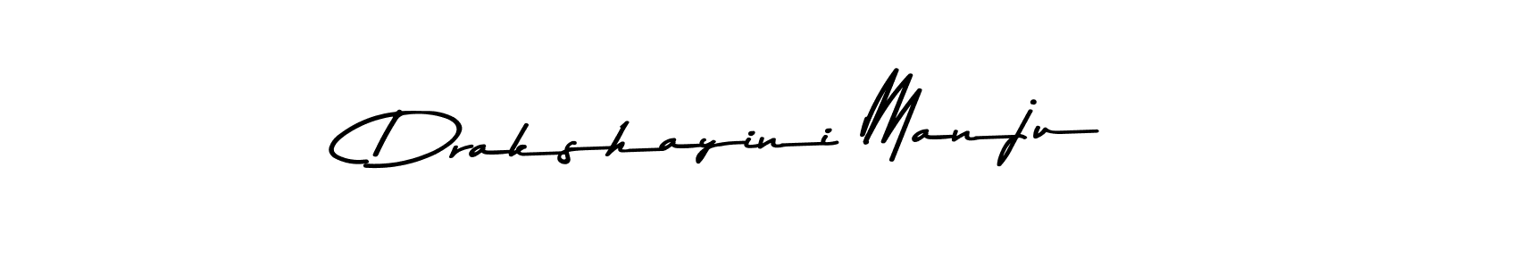 Design your own signature with our free online signature maker. With this signature software, you can create a handwritten (Asem Kandis PERSONAL USE) signature for name Drakshayini Manju. Drakshayini Manju signature style 9 images and pictures png