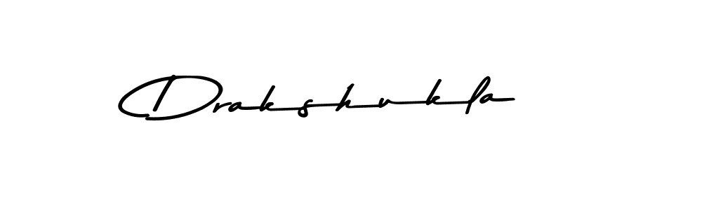 You should practise on your own different ways (Asem Kandis PERSONAL USE) to write your name (Drakshukla) in signature. don't let someone else do it for you. Drakshukla signature style 9 images and pictures png
