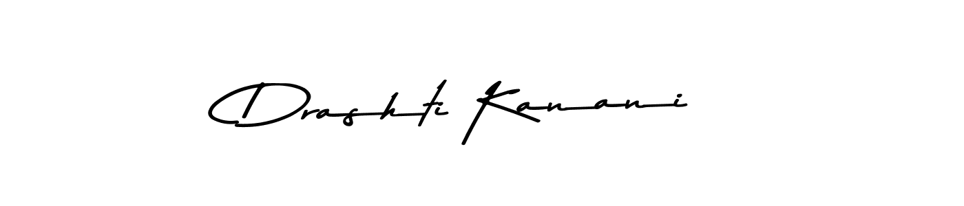 Drashti Kanani stylish signature style. Best Handwritten Sign (Asem Kandis PERSONAL USE) for my name. Handwritten Signature Collection Ideas for my name Drashti Kanani. Drashti Kanani signature style 9 images and pictures png