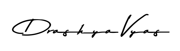 Transform the name Drashya Vyas into a signature masterpiece using Asem Kandis PERSONAL USE font. Ideal for photographers, artists, and creators looking for watermarks. Drashya Vyas signature style 9 images and pictures png