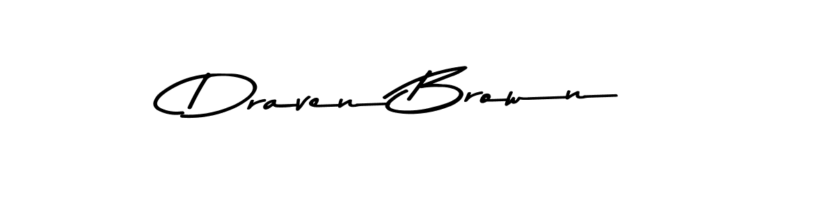 Make a beautiful signature design for name Draven Brown. With this signature (Asem Kandis PERSONAL USE) style, you can create a handwritten signature for free. Draven Brown signature style 9 images and pictures png