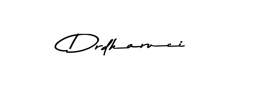 How to make Drdharuci name signature. Use Asem Kandis PERSONAL USE style for creating short signs online. This is the latest handwritten sign. Drdharuci signature style 9 images and pictures png