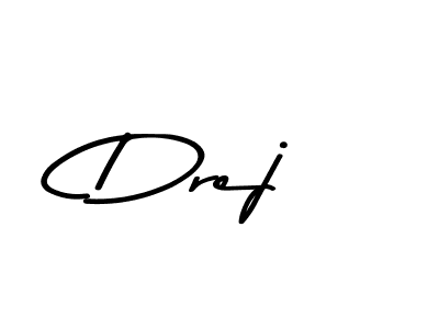 Design your own signature with our free online signature maker. With this signature software, you can create a handwritten (Asem Kandis PERSONAL USE) signature for name Drej. Drej signature style 9 images and pictures png
