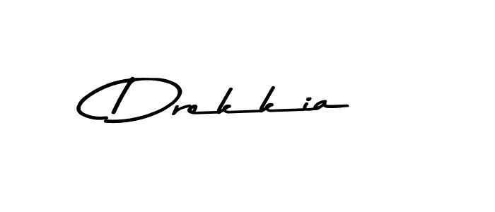 Make a beautiful signature design for name Drekkia. With this signature (Asem Kandis PERSONAL USE) style, you can create a handwritten signature for free. Drekkia signature style 9 images and pictures png