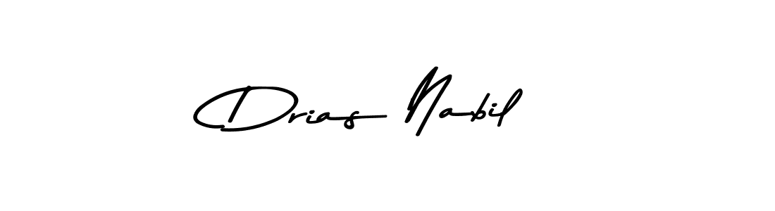 Make a beautiful signature design for name Drias Nabil. Use this online signature maker to create a handwritten signature for free. Drias Nabil signature style 9 images and pictures png