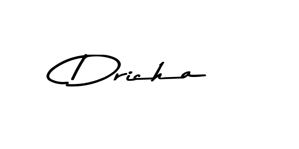 Dricha stylish signature style. Best Handwritten Sign (Asem Kandis PERSONAL USE) for my name. Handwritten Signature Collection Ideas for my name Dricha. Dricha signature style 9 images and pictures png