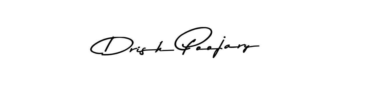 Make a beautiful signature design for name Drish Poojary. Use this online signature maker to create a handwritten signature for free. Drish Poojary signature style 9 images and pictures png