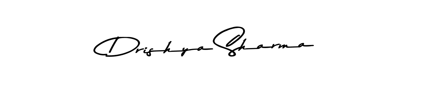 How to make Drishya Sharma name signature. Use Asem Kandis PERSONAL USE style for creating short signs online. This is the latest handwritten sign. Drishya Sharma signature style 9 images and pictures png