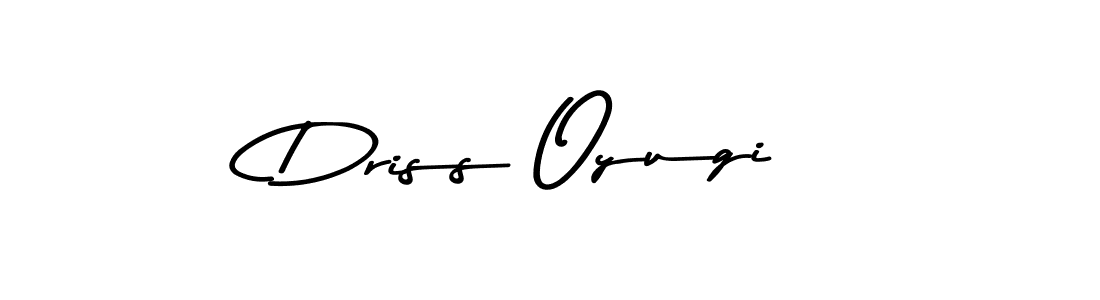 Make a beautiful signature design for name Driss Oyugi. With this signature (Asem Kandis PERSONAL USE) style, you can create a handwritten signature for free. Driss Oyugi signature style 9 images and pictures png