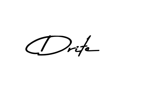 Design your own signature with our free online signature maker. With this signature software, you can create a handwritten (Asem Kandis PERSONAL USE) signature for name Drite. Drite signature style 9 images and pictures png