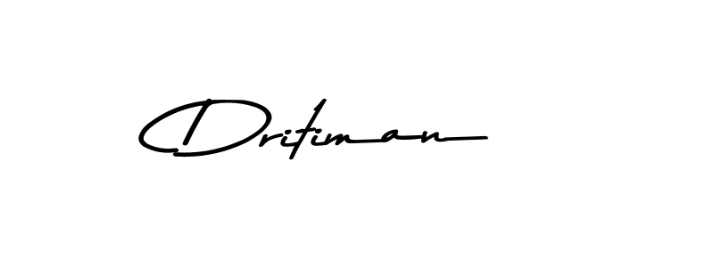 How to make Dritiman name signature. Use Asem Kandis PERSONAL USE style for creating short signs online. This is the latest handwritten sign. Dritiman signature style 9 images and pictures png