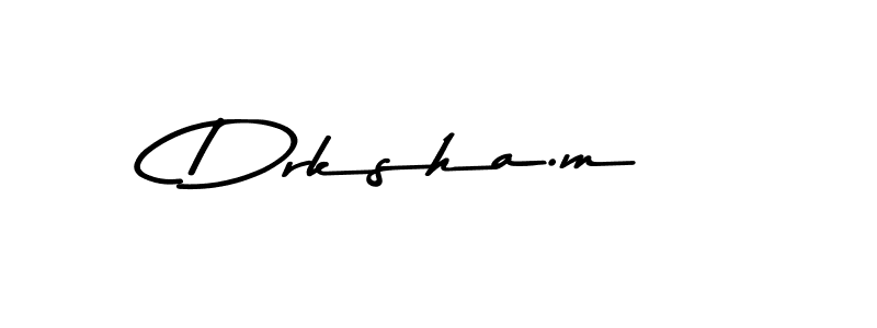 Also You can easily find your signature by using the search form. We will create Drksha.m name handwritten signature images for you free of cost using Asem Kandis PERSONAL USE sign style. Drksha.m signature style 9 images and pictures png
