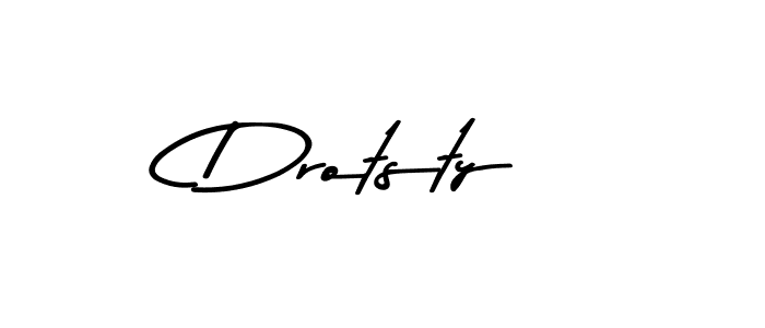 How to make Drotsty signature? Asem Kandis PERSONAL USE is a professional autograph style. Create handwritten signature for Drotsty name. Drotsty signature style 9 images and pictures png