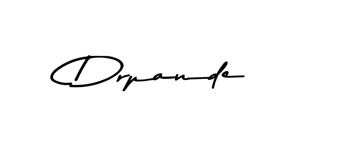 Design your own signature with our free online signature maker. With this signature software, you can create a handwritten (Asem Kandis PERSONAL USE) signature for name Drpande. Drpande signature style 9 images and pictures png