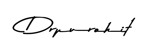Generate high-definition signature styles for Drpurohit. The Asem Kandis PERSONAL USE typeface ensures crisp legibility and sophisticated design. Drpurohit signature style 9 images and pictures png