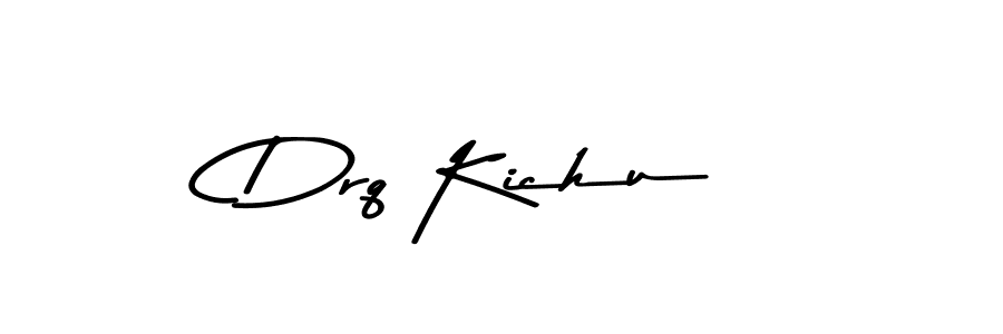 Make a beautiful signature design for name Drq Kichu. With this signature (Asem Kandis PERSONAL USE) style, you can create a handwritten signature for free. Drq Kichu signature style 9 images and pictures png