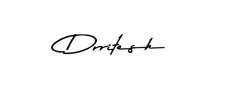 Use a signature maker to create a handwritten signature online. With this signature software, you can design (Asem Kandis PERSONAL USE) your own signature for name Drritesh. Drritesh signature style 9 images and pictures png