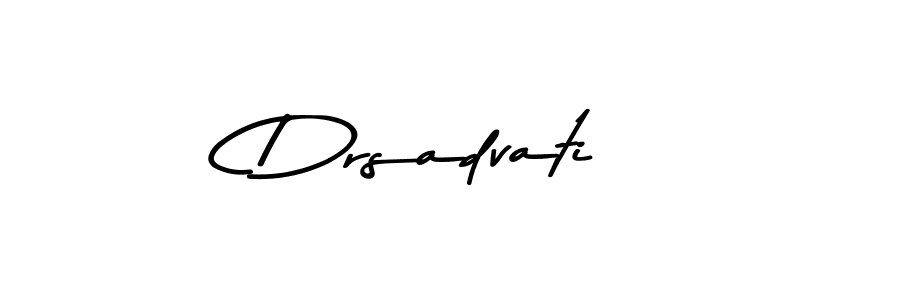 The best way (Asem Kandis PERSONAL USE) to make a short signature is to pick only two or three words in your name. The name Drsadvati include a total of six letters. For converting this name. Drsadvati signature style 9 images and pictures png