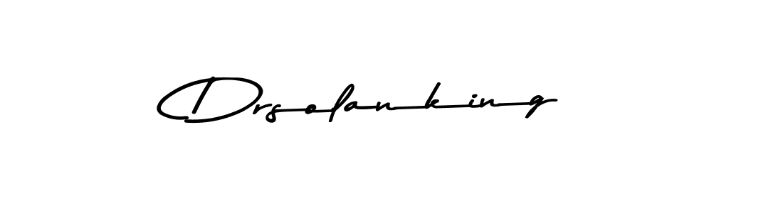 How to make Drsolanking signature? Asem Kandis PERSONAL USE is a professional autograph style. Create handwritten signature for Drsolanking name. Drsolanking signature style 9 images and pictures png