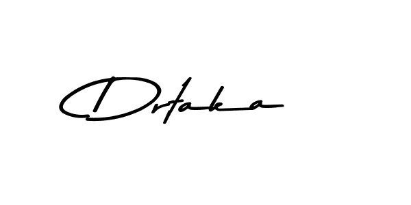 How to make Drtaka name signature. Use Asem Kandis PERSONAL USE style for creating short signs online. This is the latest handwritten sign. Drtaka signature style 9 images and pictures png