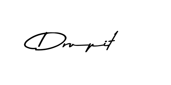 Design your own signature with our free online signature maker. With this signature software, you can create a handwritten (Asem Kandis PERSONAL USE) signature for name Drupit. Drupit signature style 9 images and pictures png