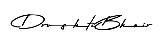 Drushti Bhoir stylish signature style. Best Handwritten Sign (Asem Kandis PERSONAL USE) for my name. Handwritten Signature Collection Ideas for my name Drushti Bhoir. Drushti Bhoir signature style 9 images and pictures png