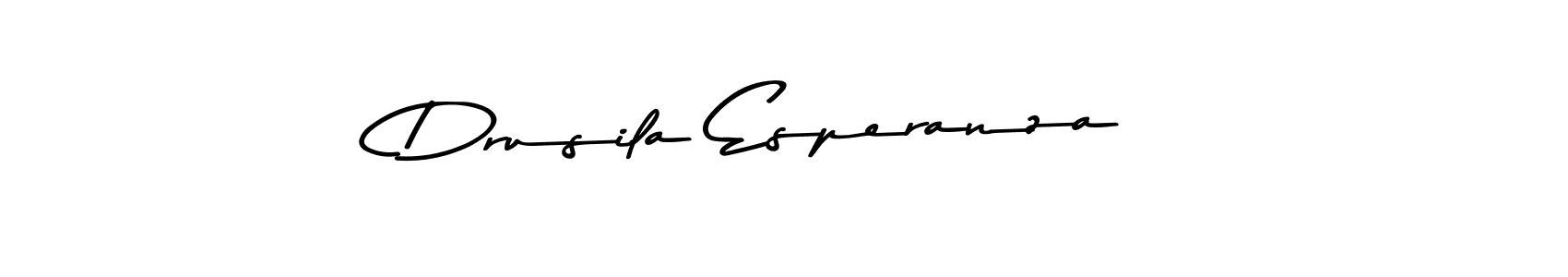 Make a beautiful signature design for name Drusila Esperanza. With this signature (Asem Kandis PERSONAL USE) style, you can create a handwritten signature for free. Drusila Esperanza signature style 9 images and pictures png