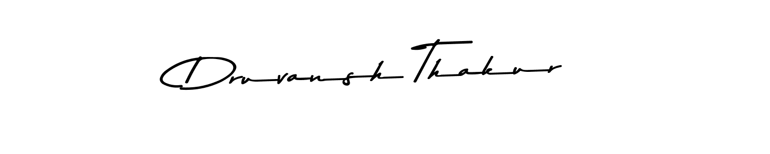 Also You can easily find your signature by using the search form. We will create Druvansh Thakur name handwritten signature images for you free of cost using Asem Kandis PERSONAL USE sign style. Druvansh Thakur signature style 9 images and pictures png