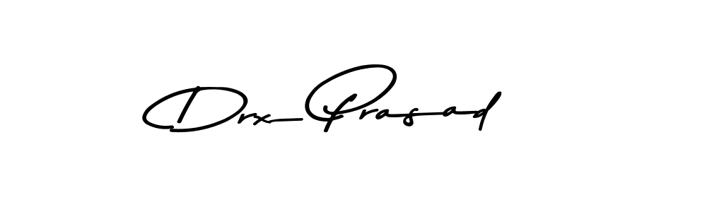How to make Drx Prasad name signature. Use Asem Kandis PERSONAL USE style for creating short signs online. This is the latest handwritten sign. Drx Prasad signature style 9 images and pictures png