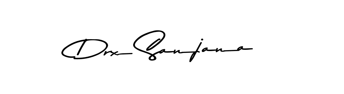 Also You can easily find your signature by using the search form. We will create Drx Sanjana name handwritten signature images for you free of cost using Asem Kandis PERSONAL USE sign style. Drx Sanjana signature style 9 images and pictures png