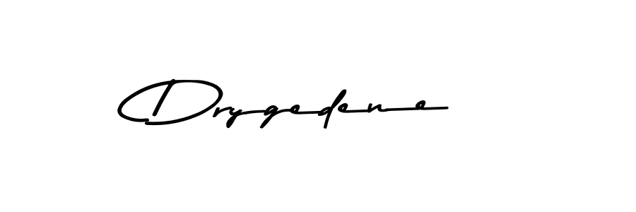 Make a beautiful signature design for name Drygedene. With this signature (Asem Kandis PERSONAL USE) style, you can create a handwritten signature for free. Drygedene signature style 9 images and pictures png