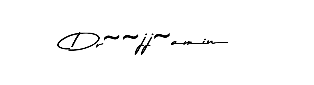 How to make Dr~~jj~amin name signature. Use Asem Kandis PERSONAL USE style for creating short signs online. This is the latest handwritten sign. Dr~~jj~amin signature style 9 images and pictures png