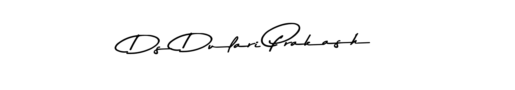 Design your own signature with our free online signature maker. With this signature software, you can create a handwritten (Asem Kandis PERSONAL USE) signature for name Ds Dulari Prakash. Ds Dulari Prakash signature style 9 images and pictures png